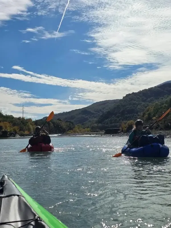 Two people in a Canoe